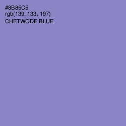 #8B85C5 - Chetwode Blue Color Image